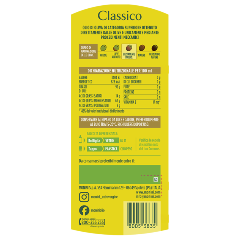 Olio Extra Vergine di Oliva Classico - 10 Litri