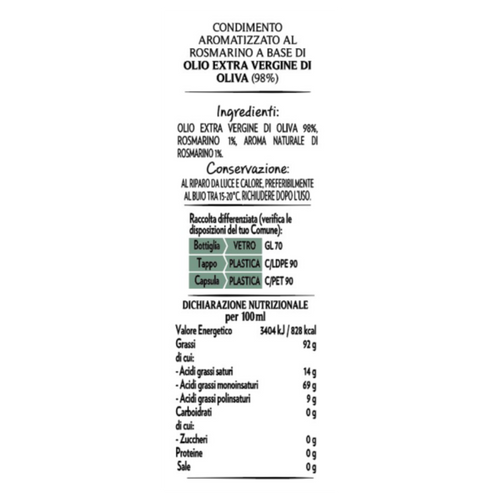 Gli aromatizzati  Rosmarino - 250 ML